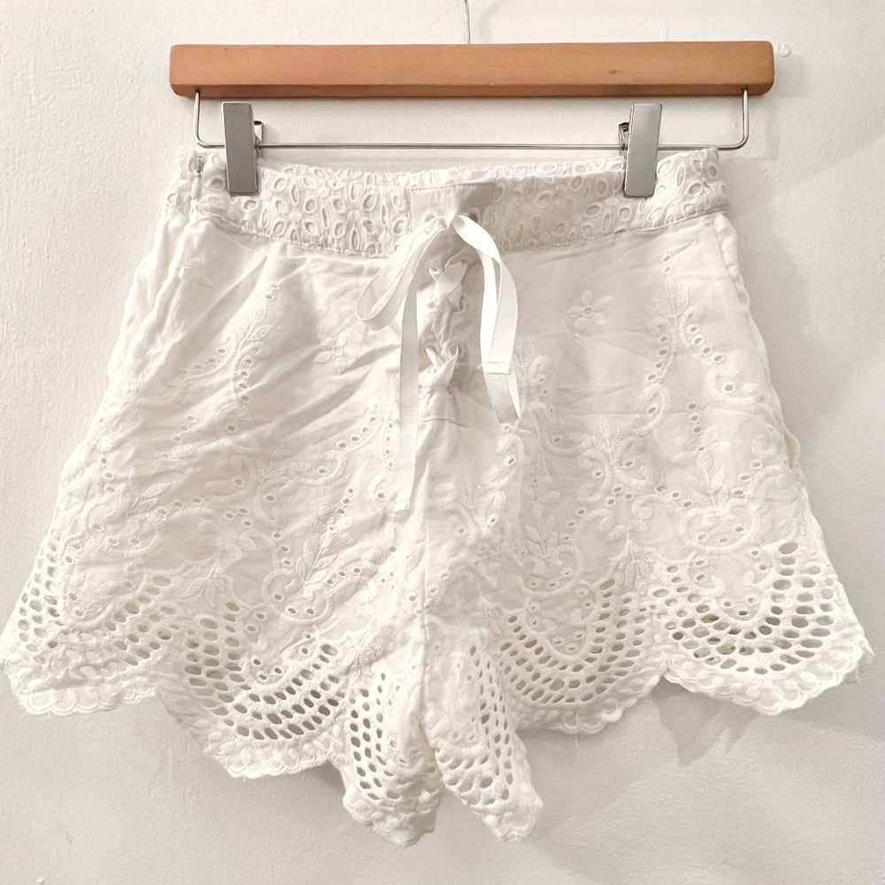 Kimchi Blue White Eyelet Shorts